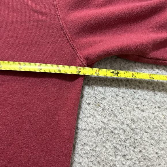 Goat USA Hoodie Mens Medium Red Sweatshirt Pullover Embroidered Pocket - Picture 12 of 13